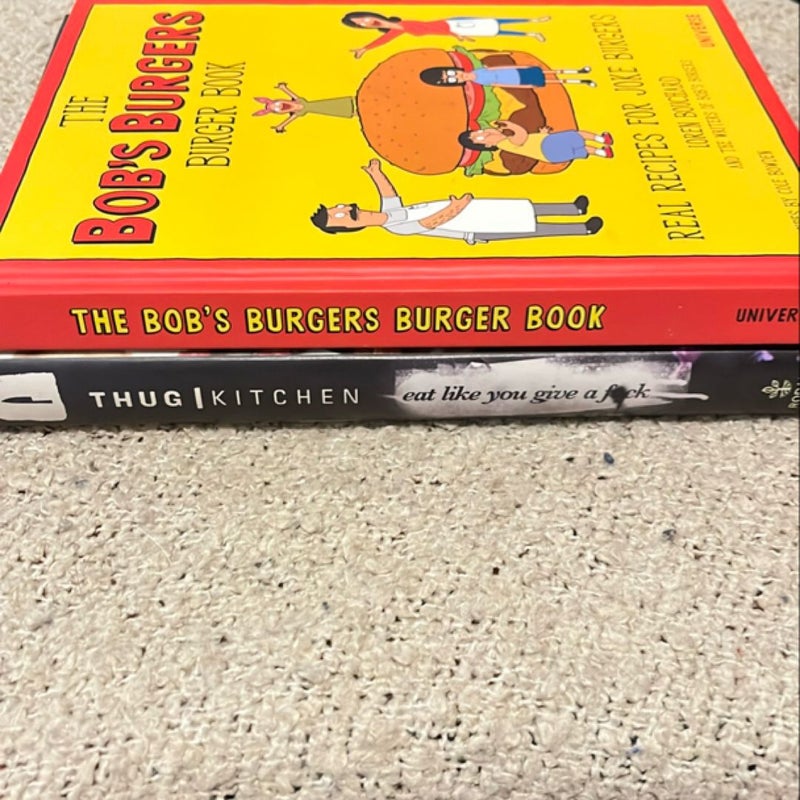 Cookbook bundle: Bobs Burgers Burger Book and Thug Kitchen