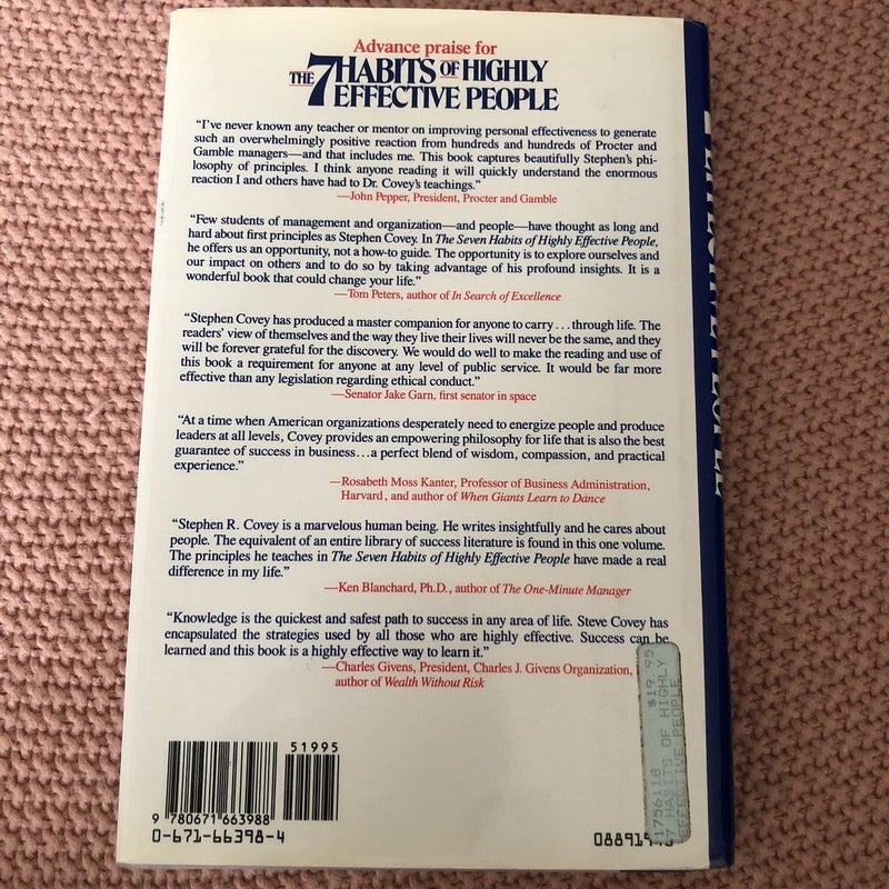 The Seven Habits of Highly Effective People