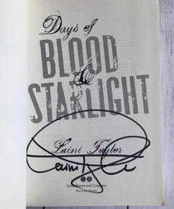 SIGNED Days of Blood and Starlight