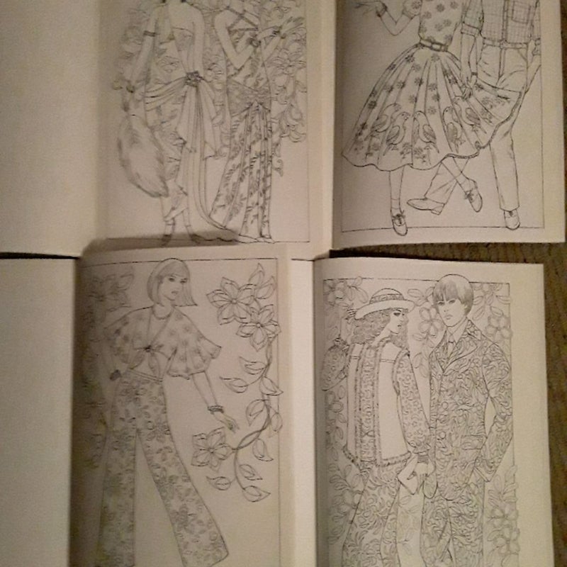 Creative Haven Fabulous Fashions of the 1960s Coloring Book