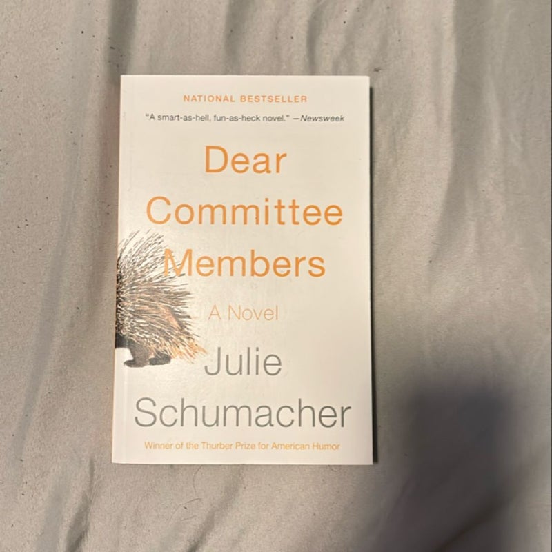 Dear Committee Members