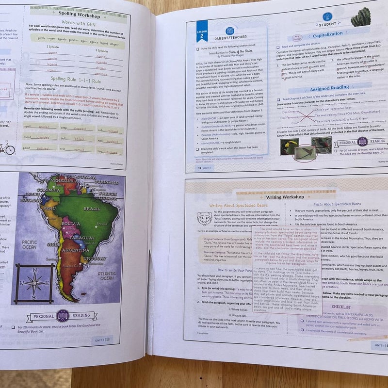 Language Arts & Literature Level 5 Answer Key