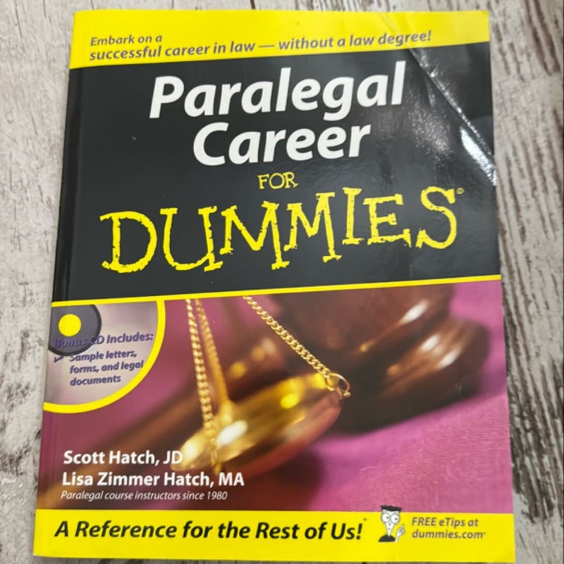 Paralegal Career for Dummies