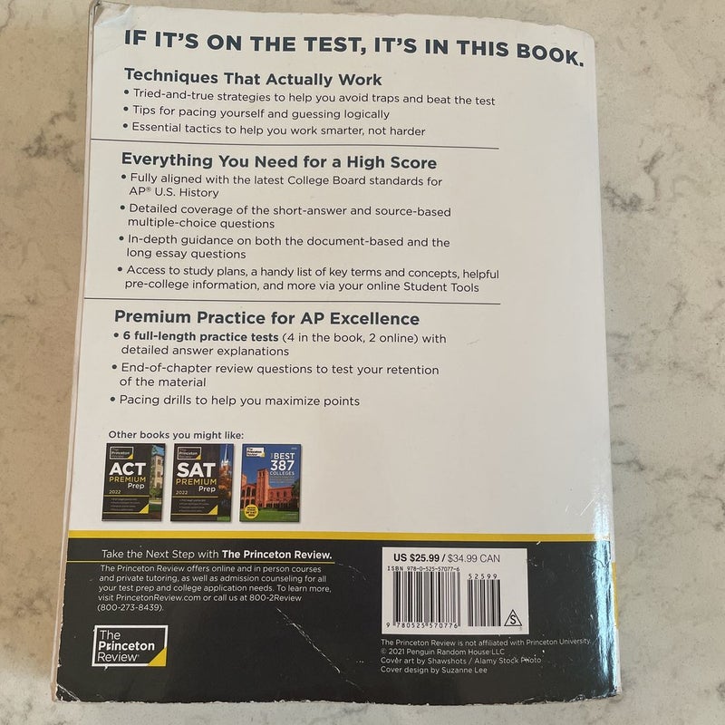 Princeton Review AP U. S. History Premium Prep 2022