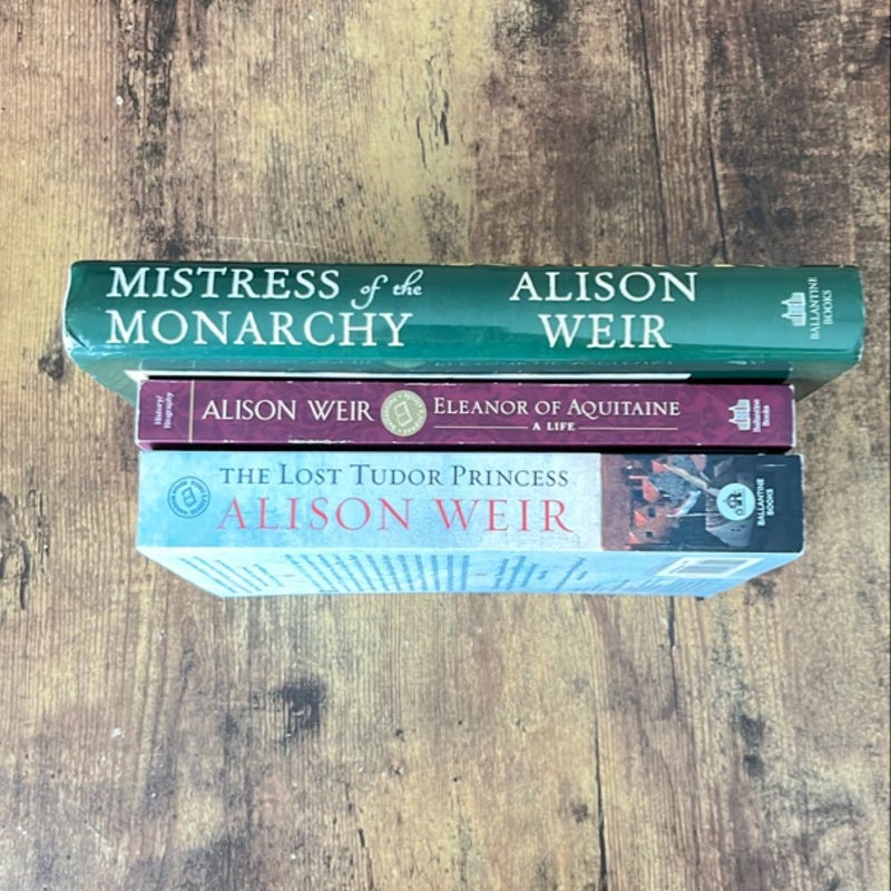 Lot of 3 Alison Weir Books