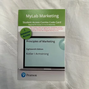 Mylab Marketing with Pearson Etext -- Combo Access Card -- for Principles of Marketing