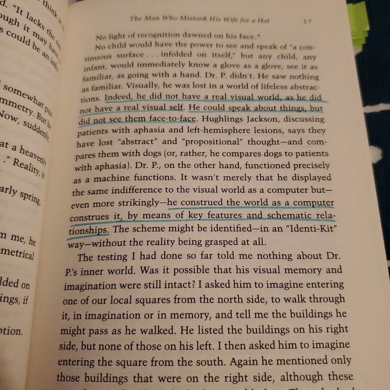 The Man Who Mistook His Wife for a Hat