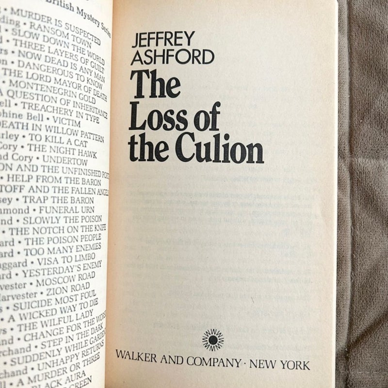 The Loss of the Cullion  2230
