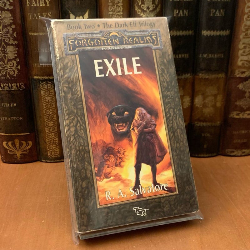 Exile, Legend of Drizzt, Dark Elf 2, 1990 First Edition First Printing