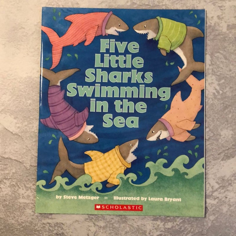 Five Little Sharks Swimming in the Sea