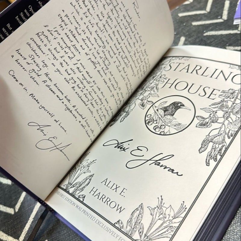 Starling House Owlcrate 1st edition digital signature