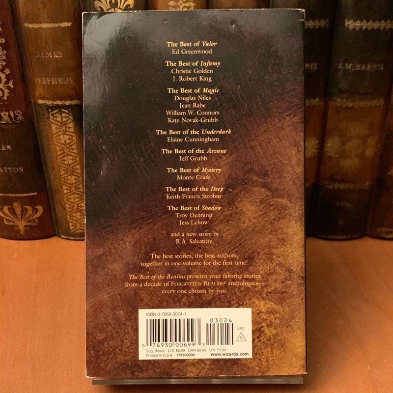 The Best of the Realms I, Forgotten Realms Anthology, First Edition First Printing