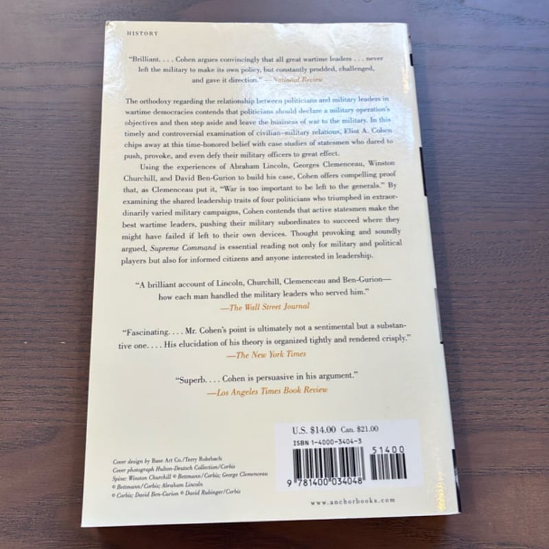 Supreme Command by Eliot A. Cohen