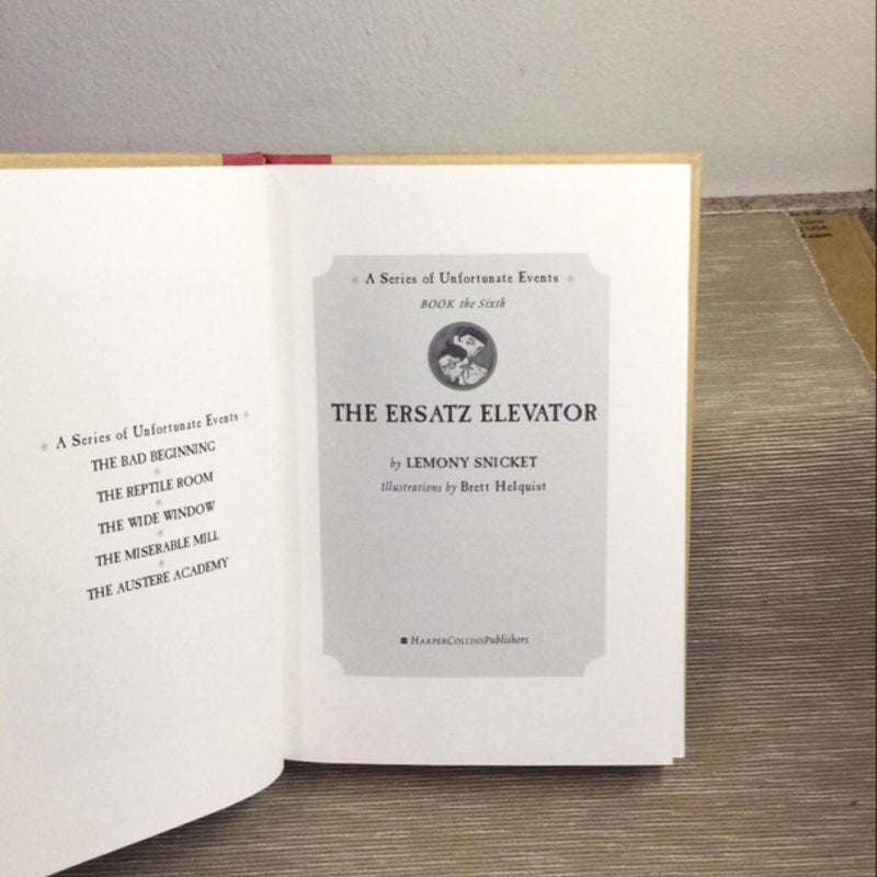 A Series of Unfortunate Events #6: the Ersatz Elevator