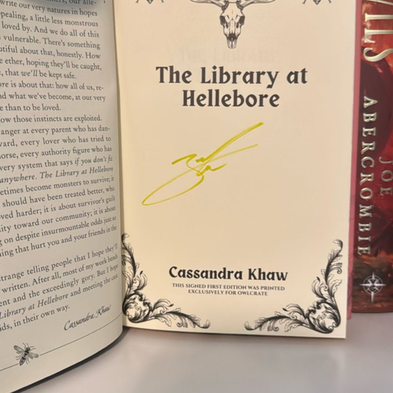 SIGNED The Library at Hellebore