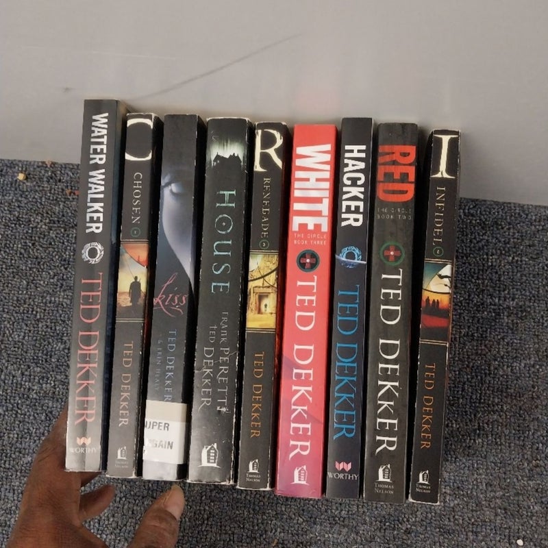 Red.  Lot of 9 Books