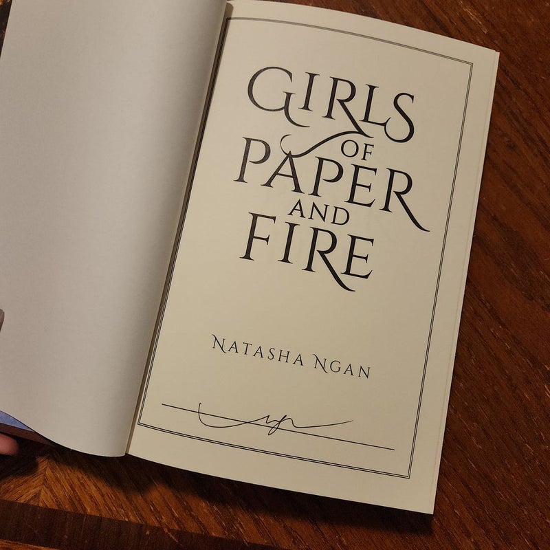 Girls of Paper and Fire *SIGNED*