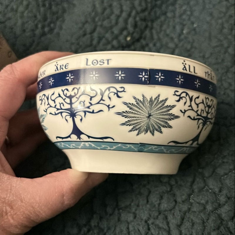 Lord of the Rings inspired Gondor ceramic bowl