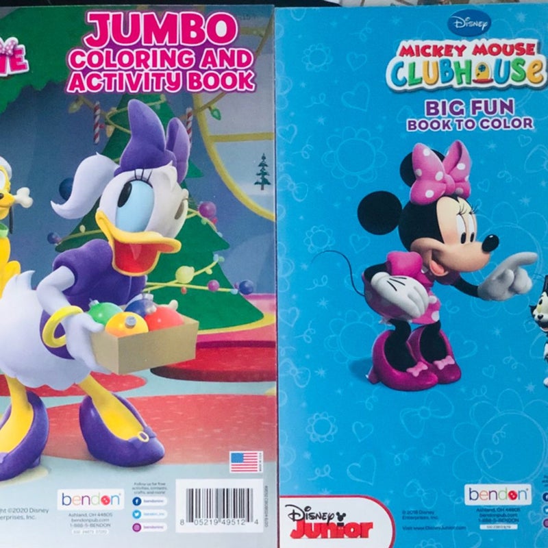 Disney Junior Mickey Mouse ClubHouse Jumbo Coloring & Activity Big fun books 2-pack