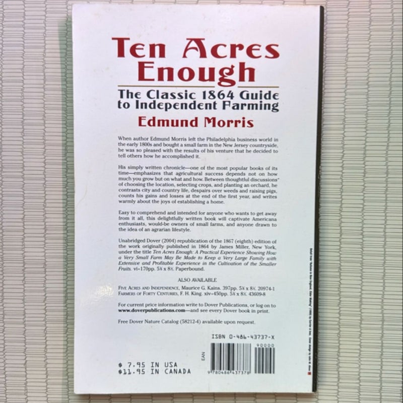 Ten Acres Enough