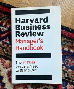 Harvard Business Review Manager's Handbookv