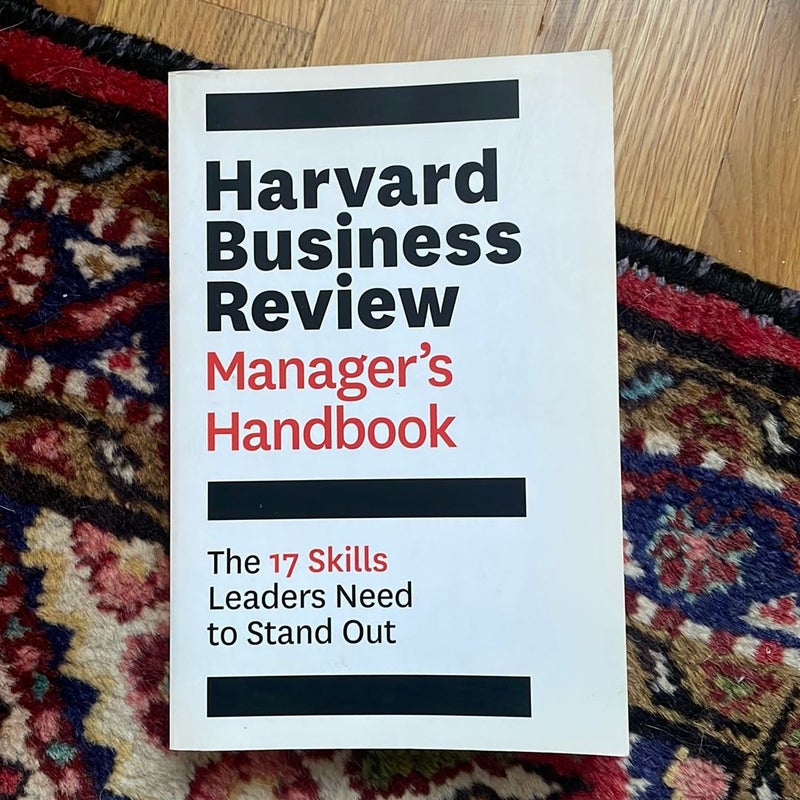 Harvard Business Review Manager's Handbookv