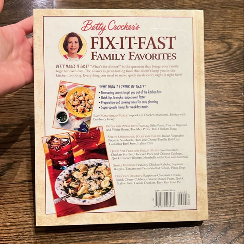 Betty Crocker's Fix-It-Fast Family Favorites