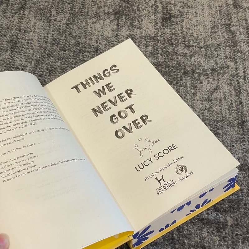 Things We Never Got Over FAIRYLOOT special edition with sprayed edges