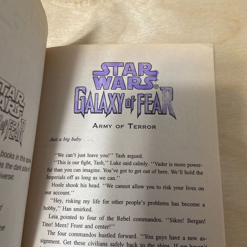 Star Wars Galaxy of Fear: Army of Terror (First Edition First Printing)