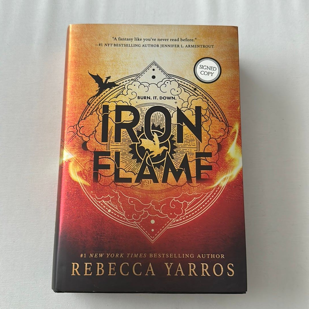 Iron Flame SIGNED by Rebecca Yarros, Hardcover | Pangobooks