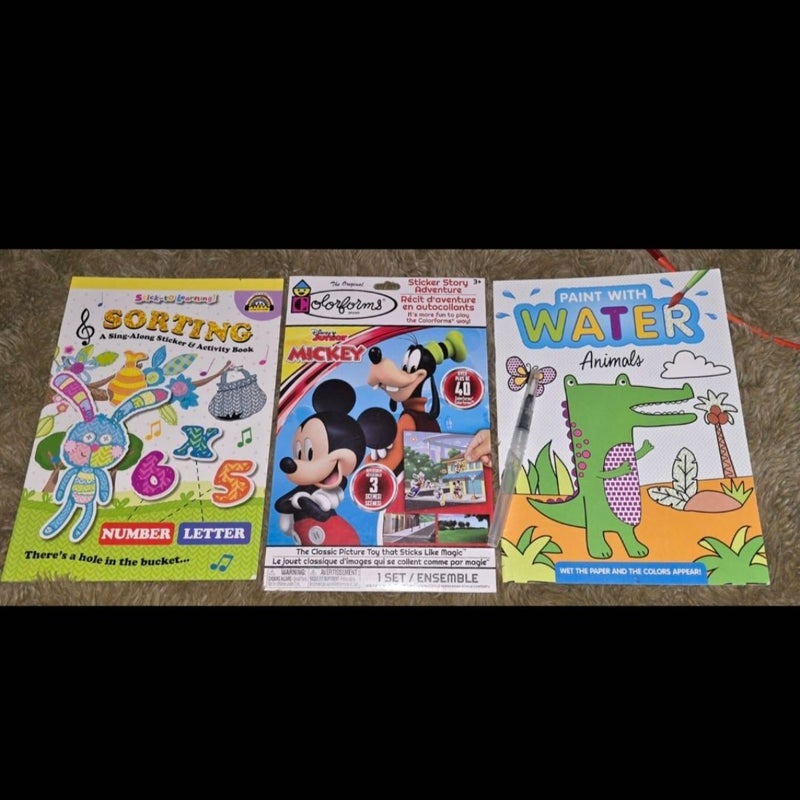 Kids Coloring Activity Sticker Books 