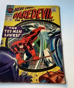 Daredevil comics the Tri-man lives#22  1966 