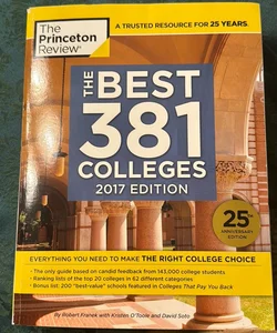 The Best 380 Colleges, 2017 Edition
