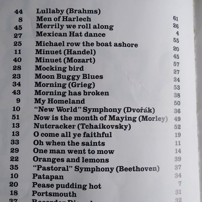 The Usborne Book of Easy Recorder Tunes