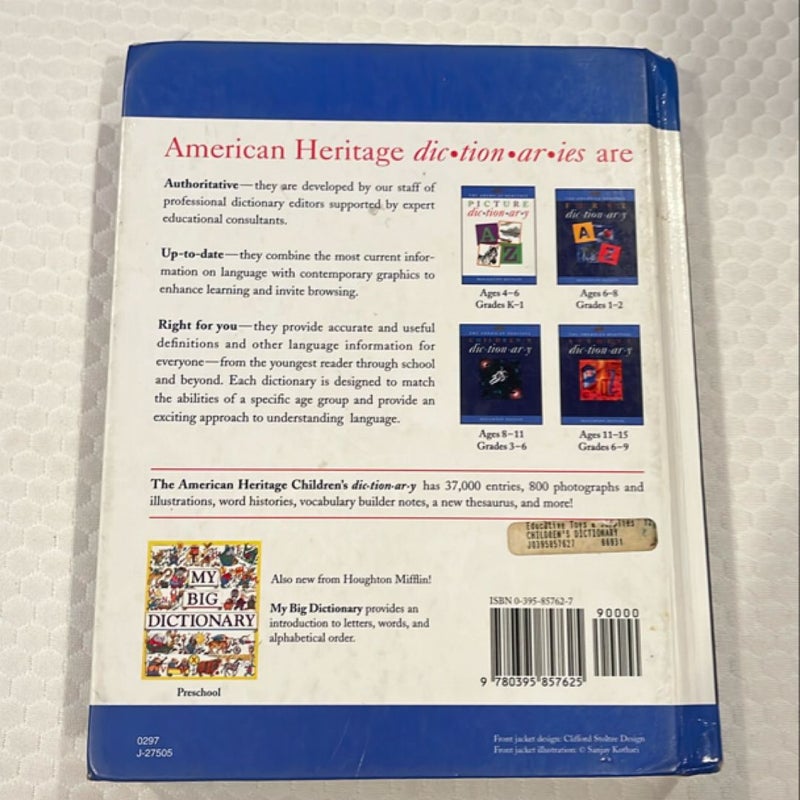 The American Heritage Children's Dictionary