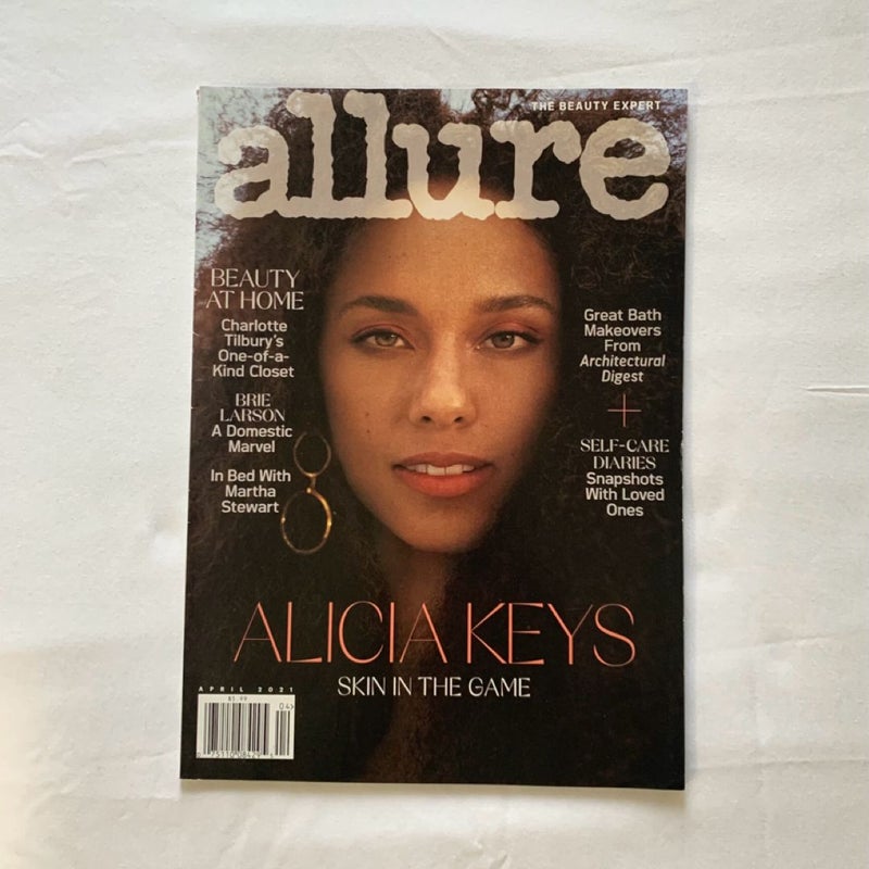 allure Alicia Keys “Skin In The Game” Issue April 2021 Magazine Plus Burberry Her Eau De Parfum Insert