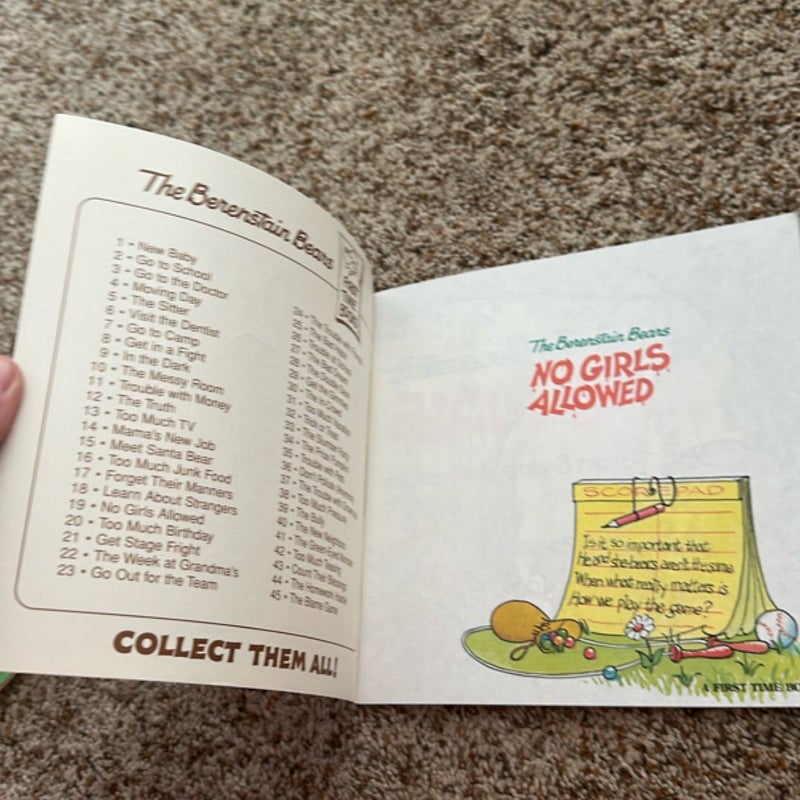 The Berenstain Bears No Girls Allowed