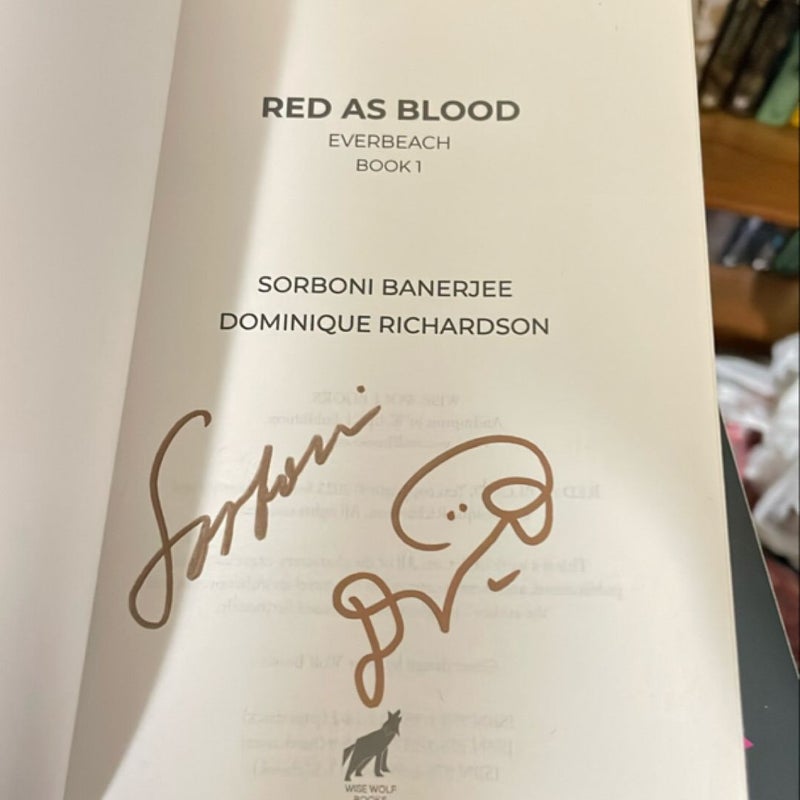 Red As Blood - signed 