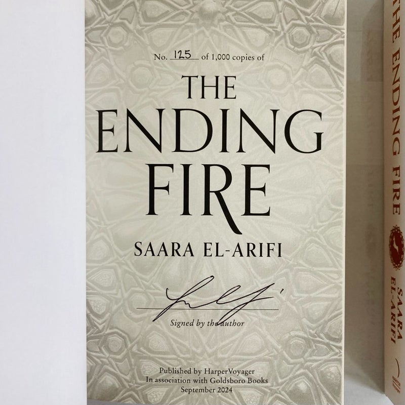 The Ending Fire Goldsboro SIGNED NUMBERED Slipcase Edition