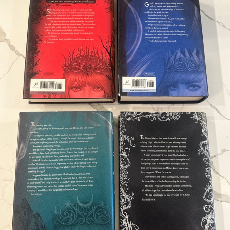 A Court of Thorns and Roses complete 1/1 set with SIGNED ACOTAR 