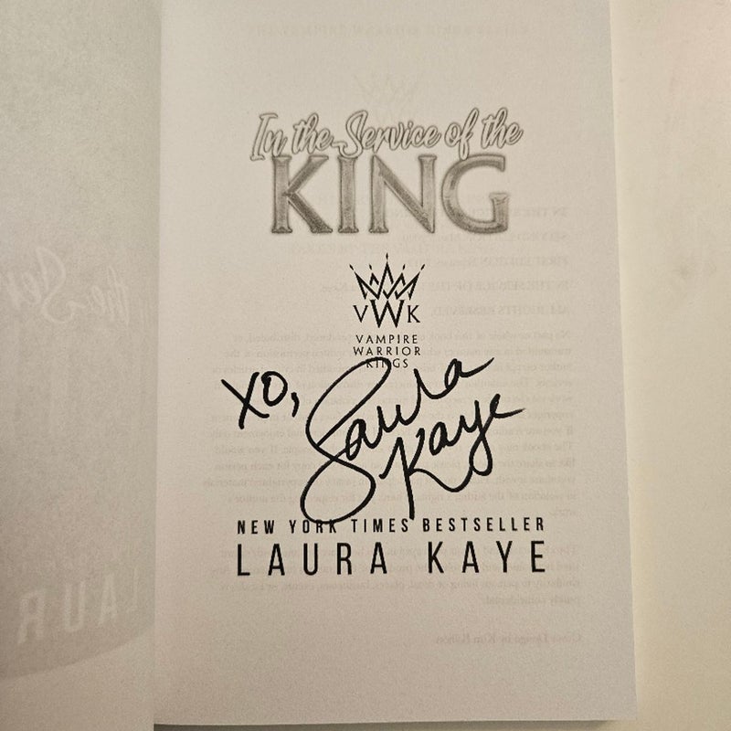 In the Service of the King - Signed