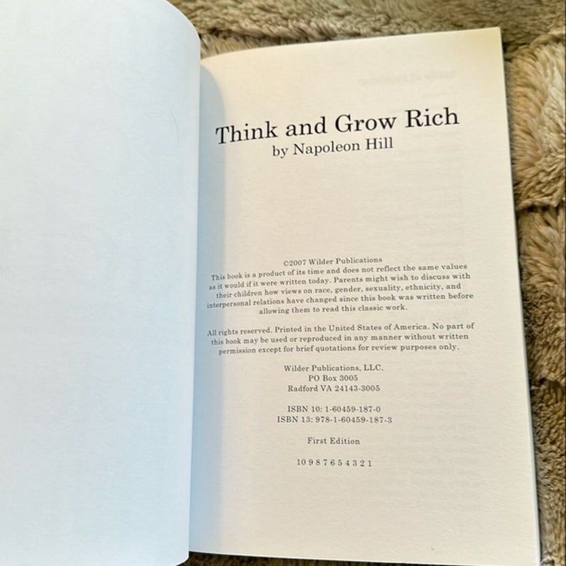 Think and Grow Rich