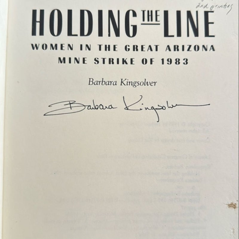 Holding the Line (signed/2nd ed.)