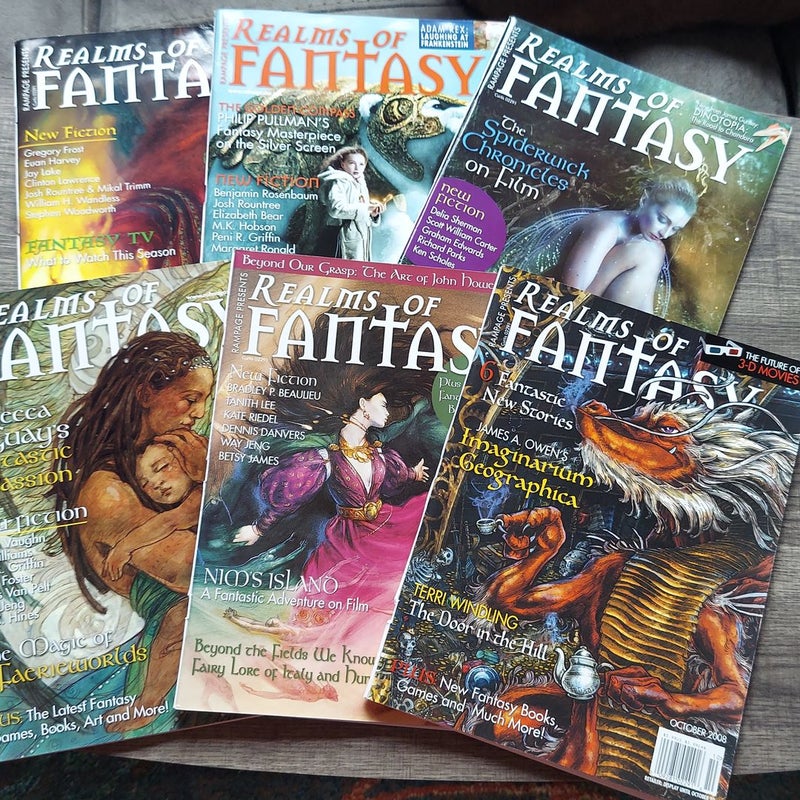 Realms of Fantasy magazines 2008