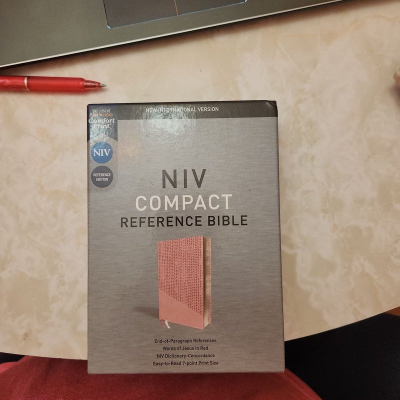 NIV Reference Bible Compact Red Letter Edition [Pink]