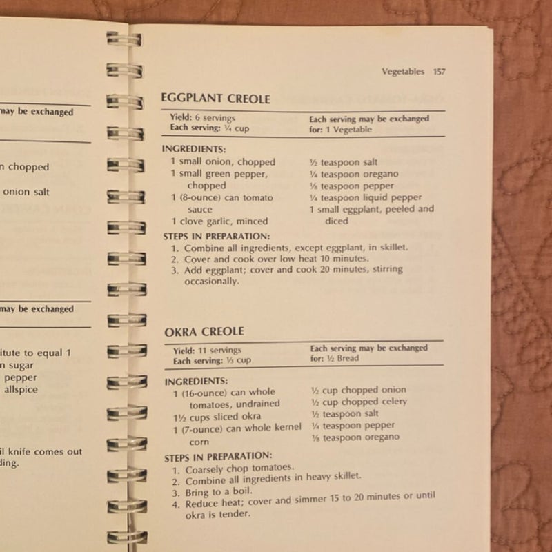 Cookbook for Diabetics and Their Families