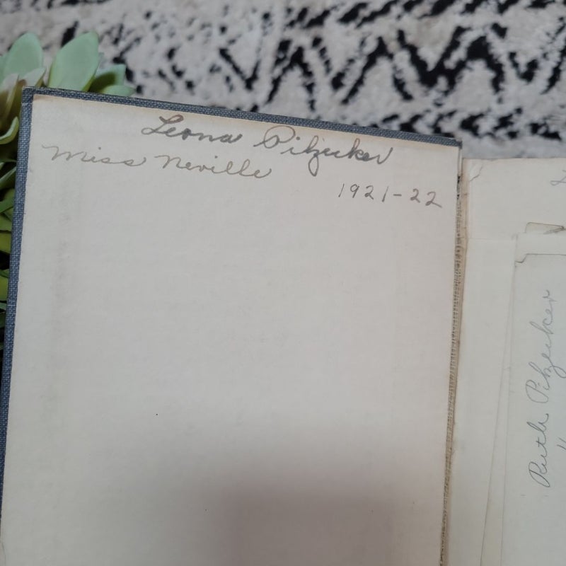 Antique Vintage Book (1920s Handwritten)