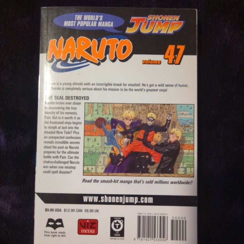 ナルト 漫画 全巻 NARUTO―ナルト― モノクロ版 47 ナルト 漫画