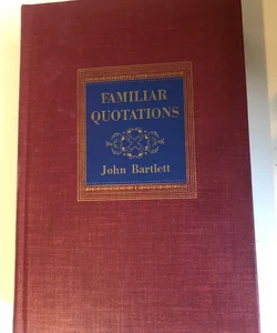 1951 Bartlett's Familiar Quotations Antique / Vintage Thin Paper