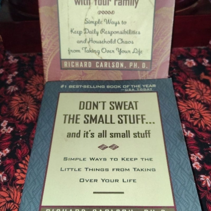 Don't Sweat the Small Stuff Book Set by Richard Carlson – 2-Paperback Bundle